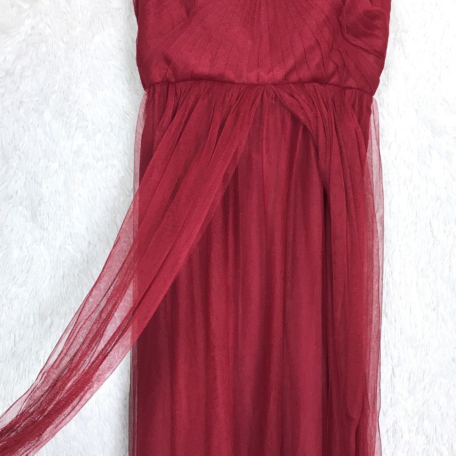 Other Watters Wtoo Infinity Bobbinet Bridesmaid Dress Claret 12 Size XL / US 12-14 / IT 48-50 - 5 Thumbnail