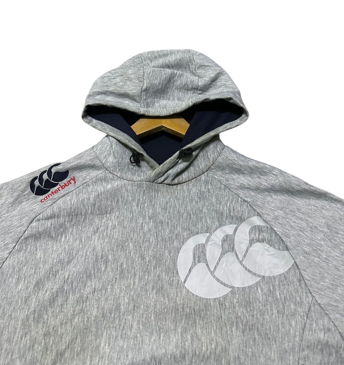 Canterbury of New Zealand Canterbury Club Hoody in grey marl with the CCC logo Size US XL / EU 56 / 4 - 3 Thumbnail