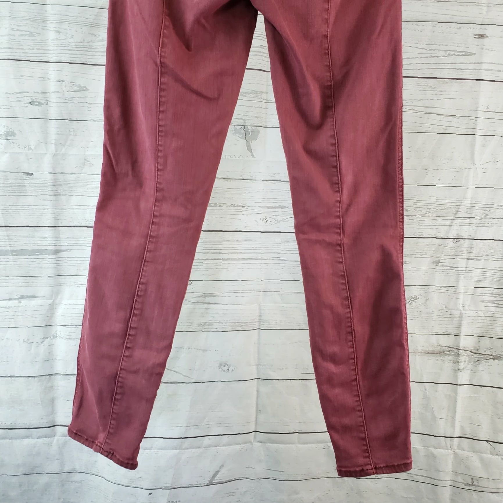 Pistola PISTOLA Womens Skinny Jeans Sz 25 Pink Mid Rise Ankle Zips Jeans Size 42" / US 20 - 5 Thumbnail