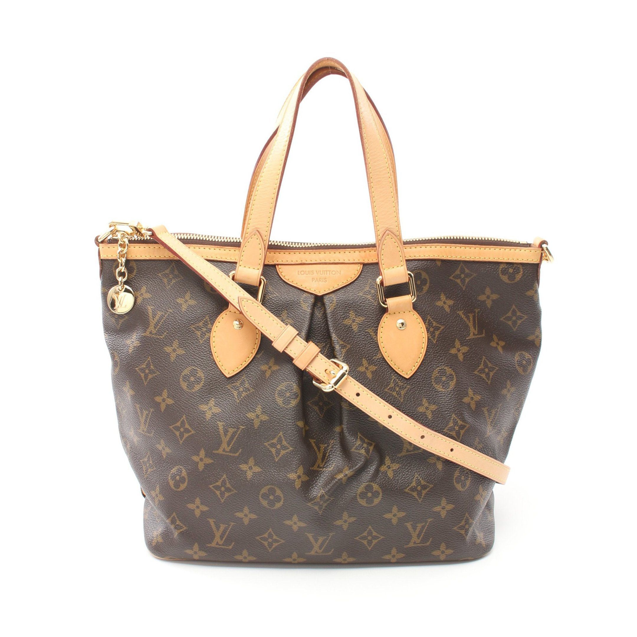 Louis Vuitton Louis Vuitton Palermo Pm Monogram Handbag Leather Brown Size ONE SIZE - 1 Thumbnail