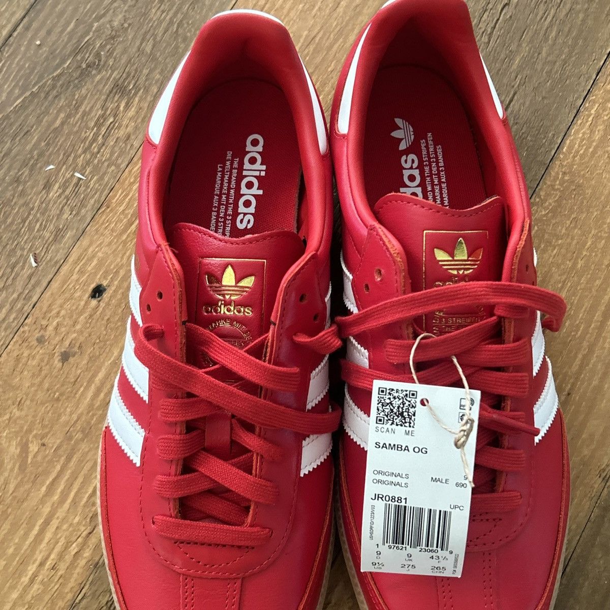 Adidas adidas Samba OG Better Scarlet Sneaker JR0881 Men’s 9.5 Size US 9.5 / EU 42-43 - 8 Thumbnail