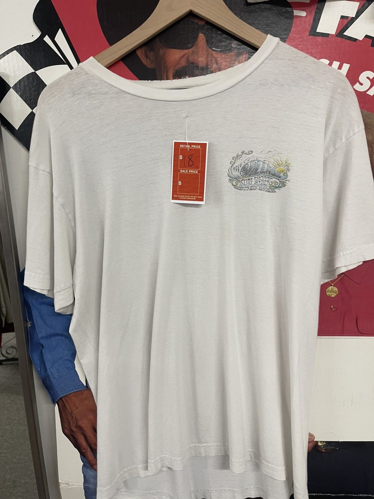 Vintage White surf shoppe Size US M / EU 48-50 / 2 - 1 Preview