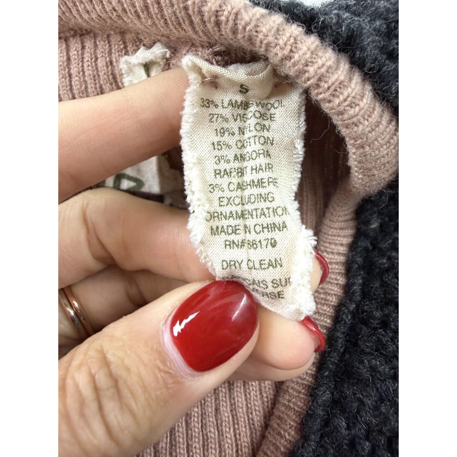 Pinko Field of Flower Cardigan Womens Small Pink Open Front Pockets Collared Knit Wool Viscose Nylon Cotton Angora Cashmere Holiday Fall Women Size S / US 4 / IT 40 - 6 Thumbnail