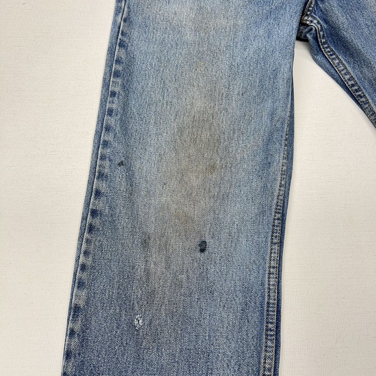 Levi's × Vintage Levis 505 Jeans Blue Straight Regular Fit Distressed Baggy Size US 33 - 6 Thumbnail