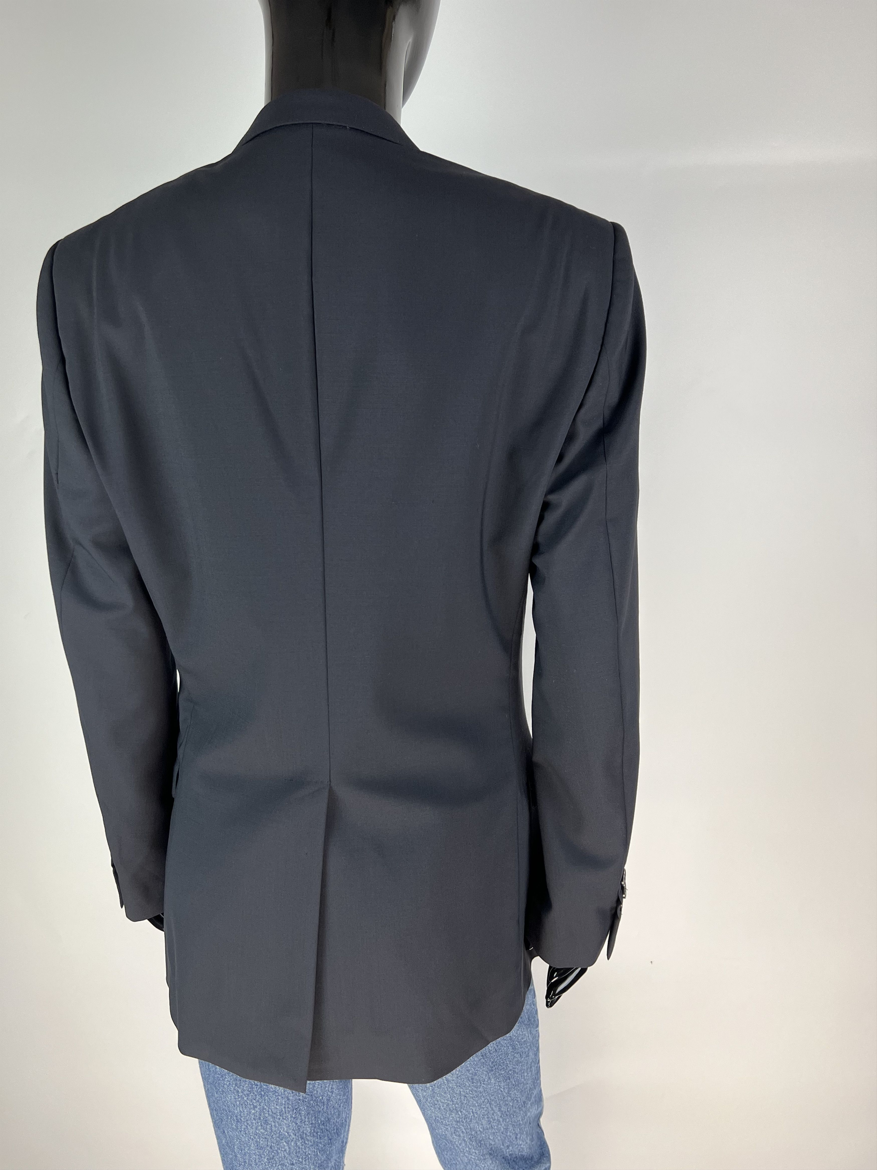 Dolce & Gabbana Dolce & Gabbana Gold Navy Blue Wool Blazer Jacket Size IT44 Size M / US 6-8 / IT 42-44 - 5 Thumbnail