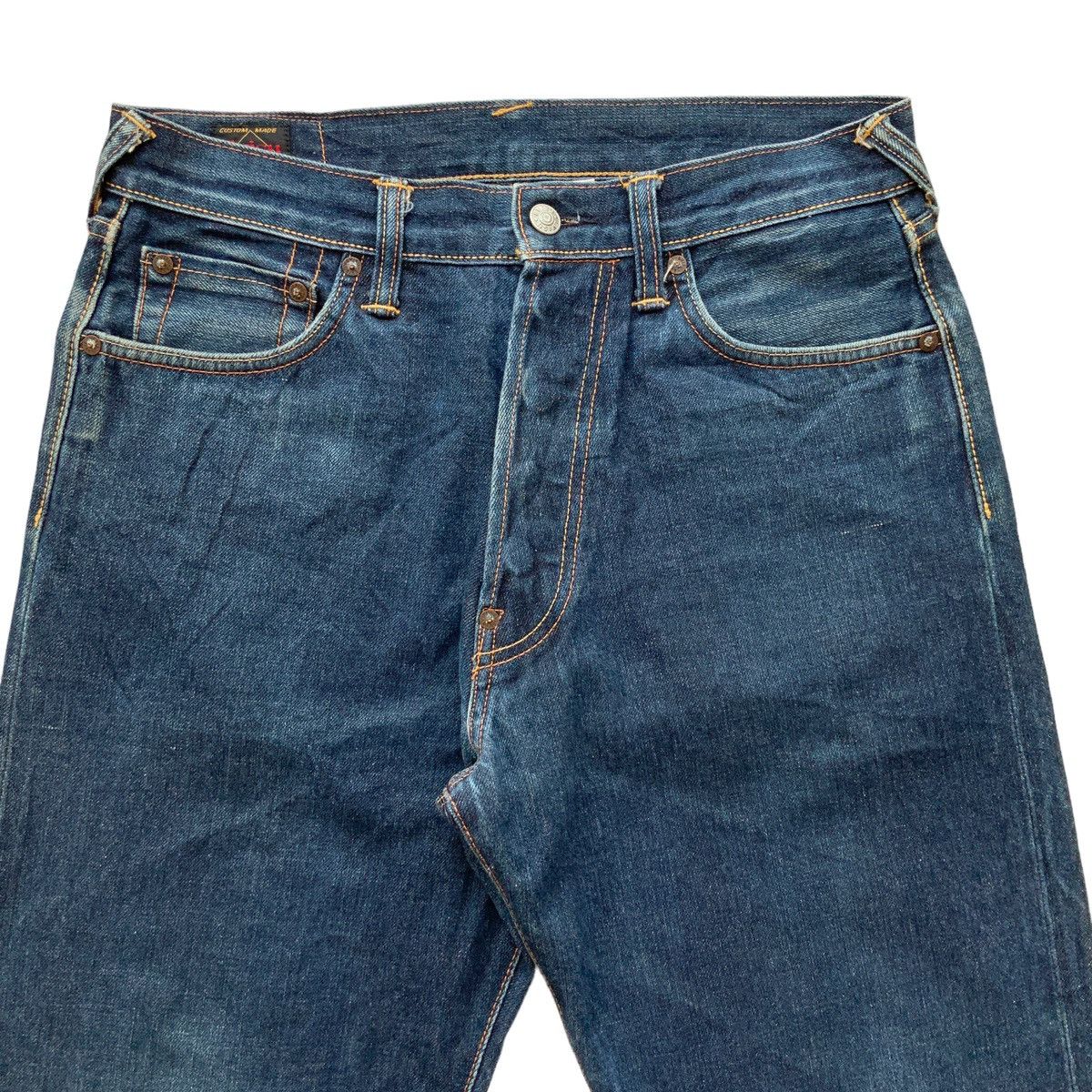 Evisu × Japanese Brand EVISU BRUSHSTROKES DAICOCK SELVEDGE JEANS Size US 30 / EU 46 - 5 Thumbnail