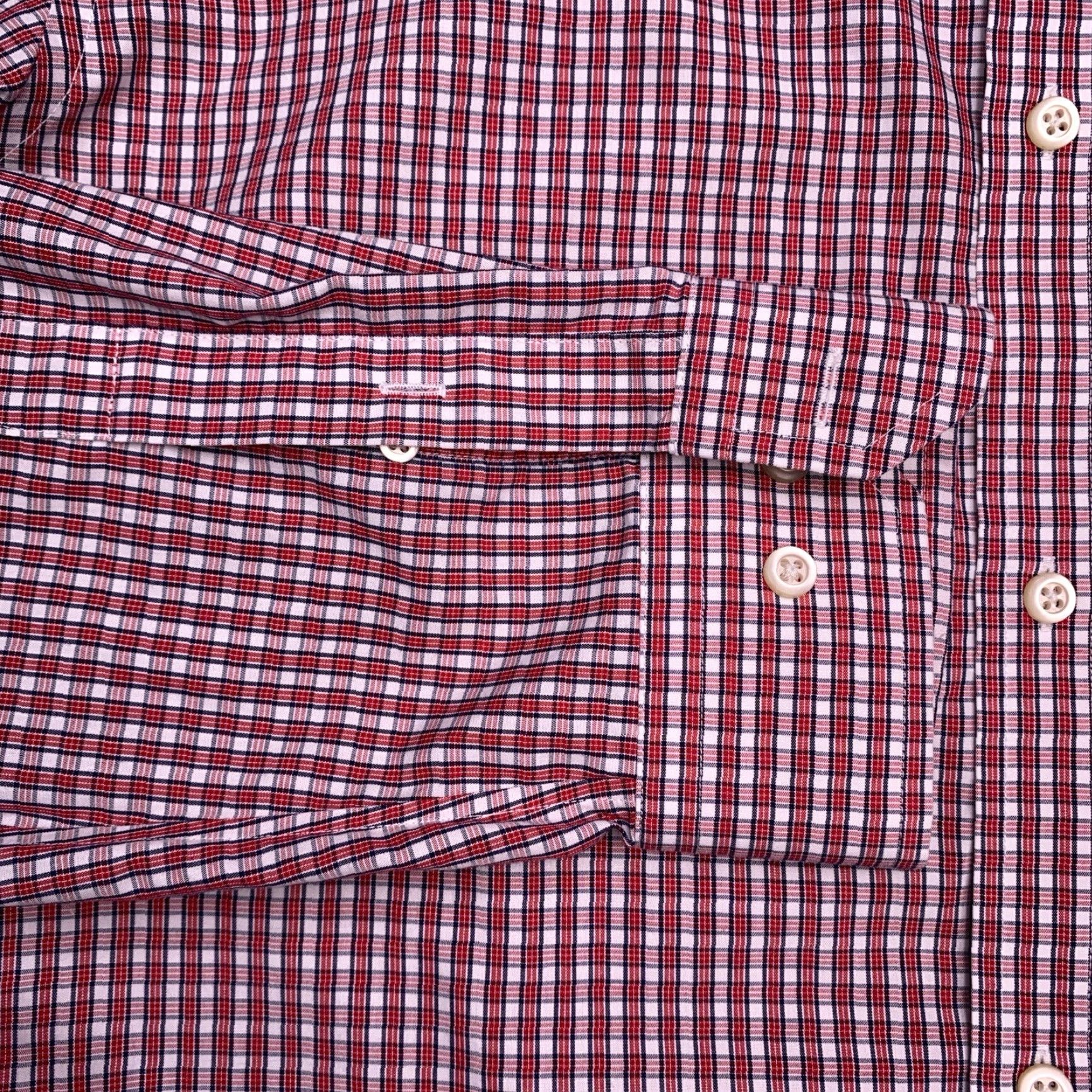 Banana Republic Banana Republic Non Iron Slim Fit Shirt Mens XL Red Plaid Button Up Shirt Size US XL / EU 56 / 4 - 6 Thumbnail