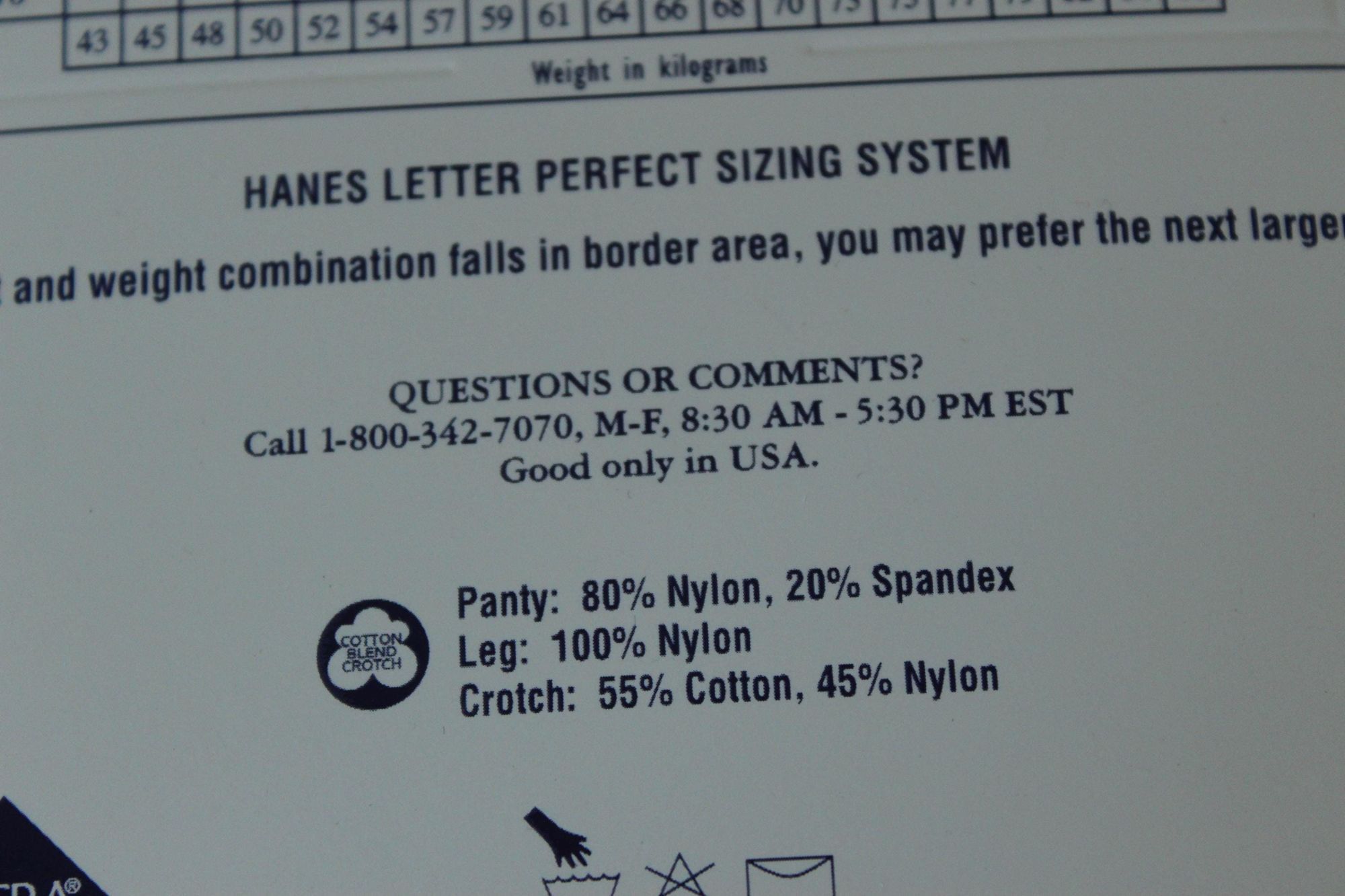 Hanes Vintage 1980s 1990s Pantyhose, New NOS Hanes Too, Control To Size ONE SIZE - 9 Thumbnail
