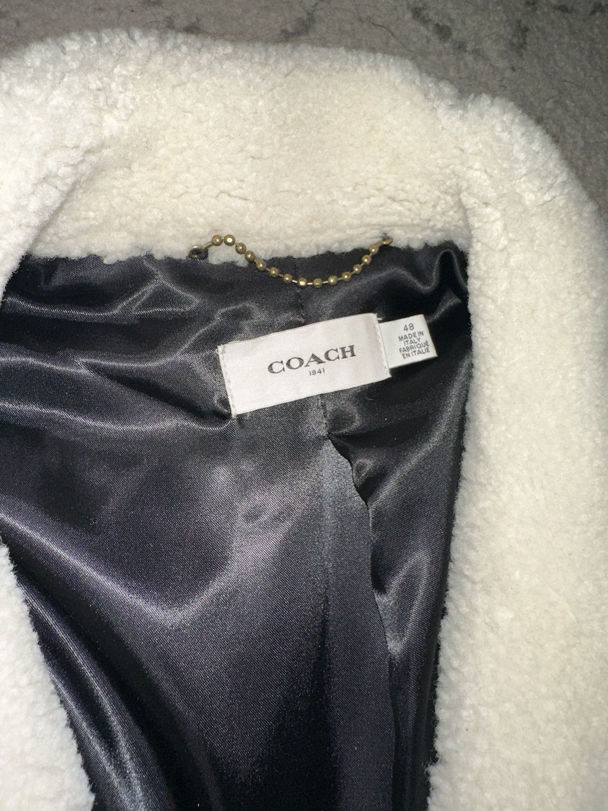 Coach Coach Elbow Patch Denim Shearling Jacket Size US M / EU 48-50 / 2 - 4 Thumbnail