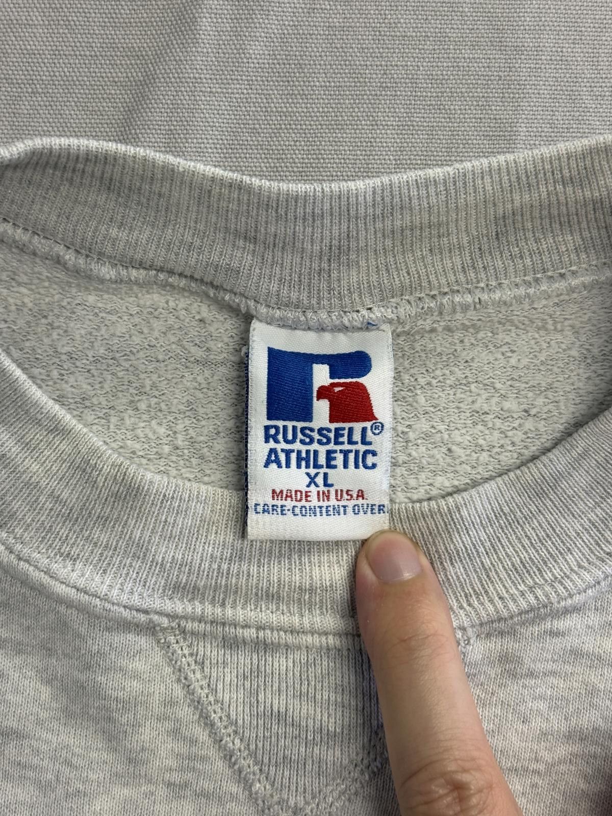 Russell Athletic Vintage University Polo Club Gray Crew Russel Made in USA XL Size US XL / EU 56 / 4 - 2 Thumbnail