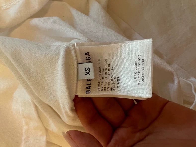 Balenciaga Balenciaga White letter logo short sleeve Size US XS / EU 42 / 0 - 5 Thumbnail