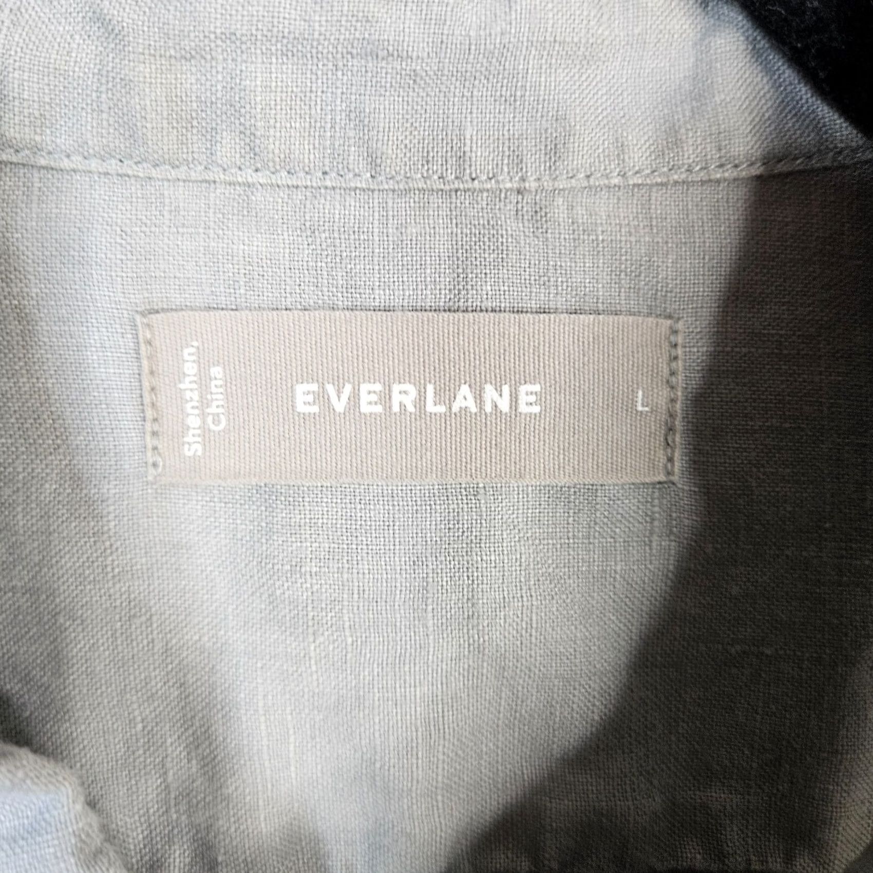 Everlane Everlane Button-Up Shirt Men’s Long Sleeve Linen Gray Size L Regular Chest 42 Vintage? No Size US L / EU 52-54 / 3 - 3 Thumbnail