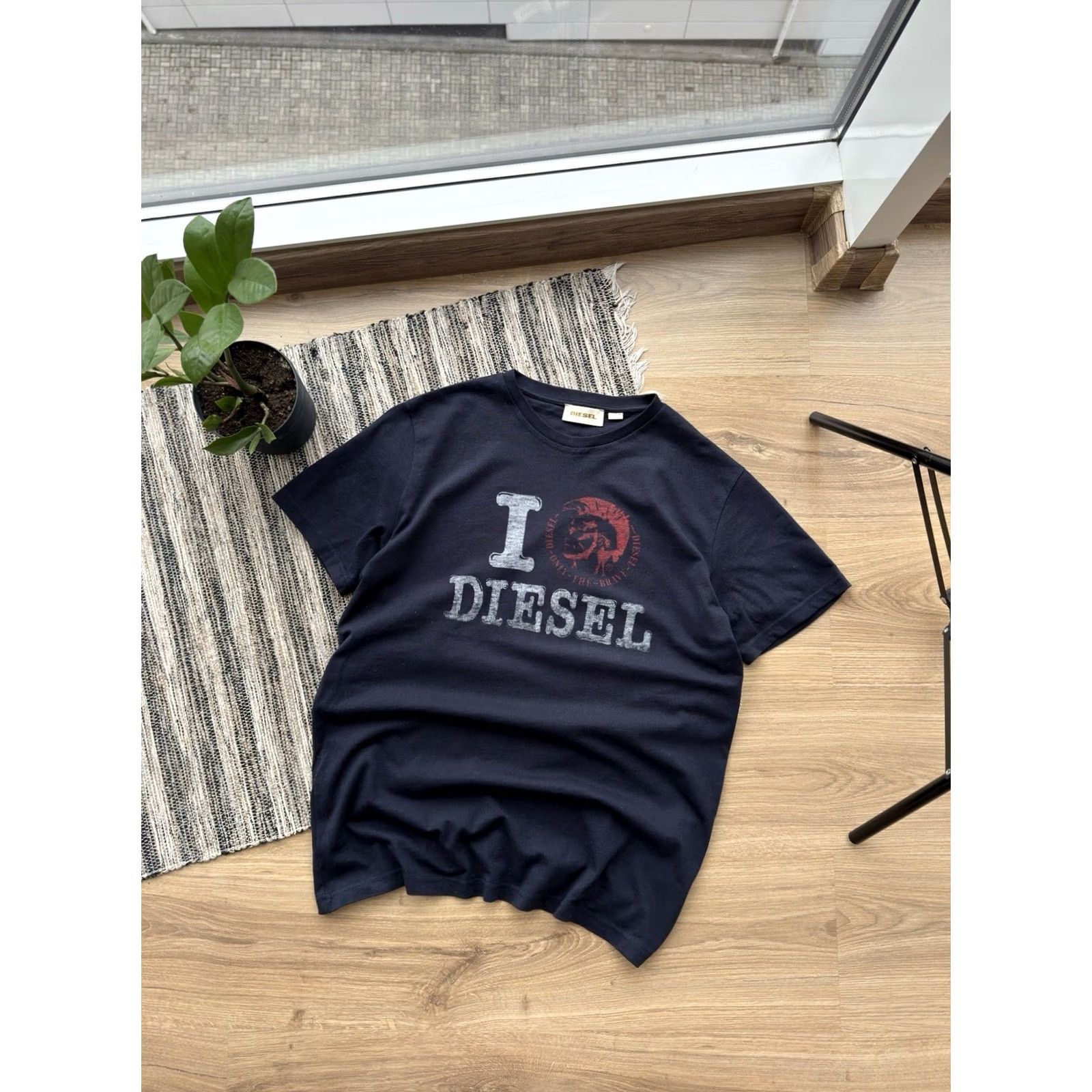 Diesel Diesel Vintage Big Logo "I love Diesel" T-Shirt M Dark Blue Mens Regular Short Sleeve Crew Neck 90s Y2K Vintage Graphic Print Size US M / EU 48-50 / 2 - 2 Thumbnail