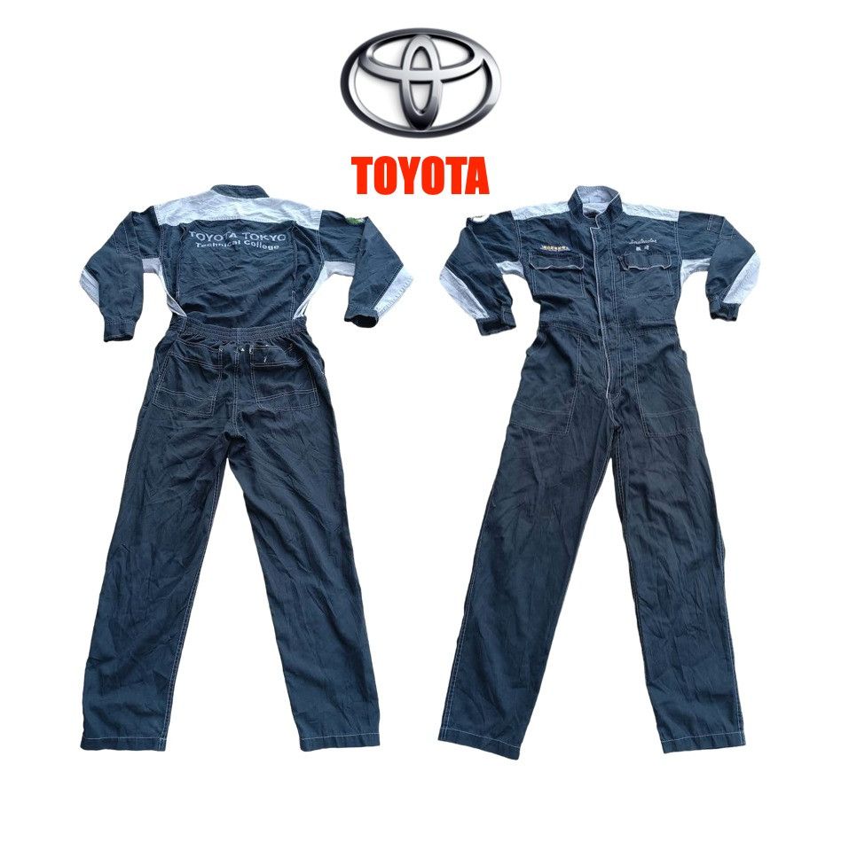 image of Vintage Toyota Tokyo Technical College 3 Monkey Coveralls, Men's (Size 30)