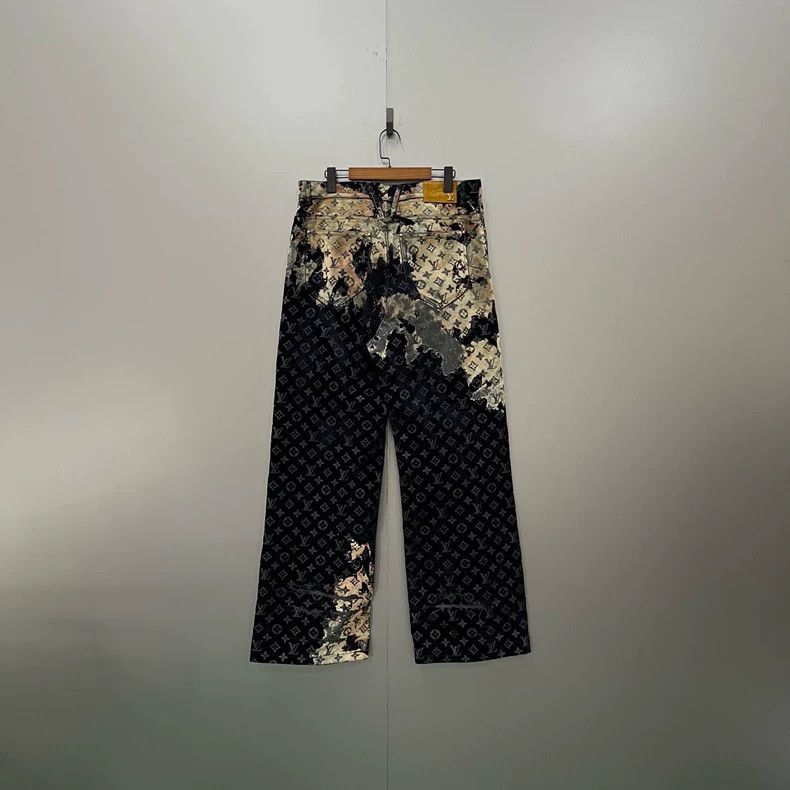 Louis Vuitton Louis Vuitton Faded Fire Cloud Loose Jeans 2501-Nextarrow Size US 32 / EU 48 - 2 Thumbnail