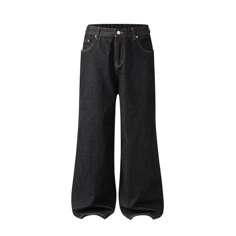 Jean High street washed loose wide-leg classic scimitar jeans Size US 32 / EU 48 - 1 Thumbnail