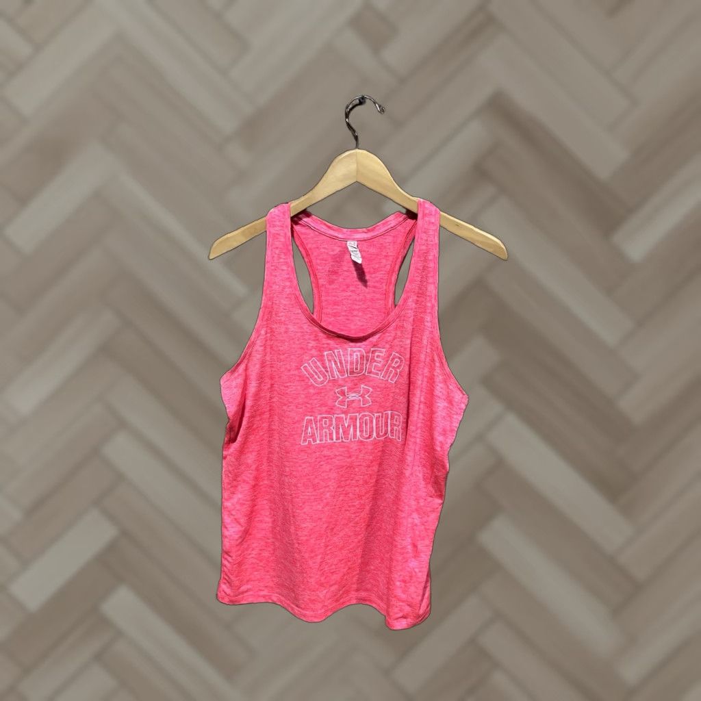 Under Armour Under Armour Womens Tank Top Sleeveless Athletic Pink L Size L / US 10 / IT 46 - 1 Thumbnail