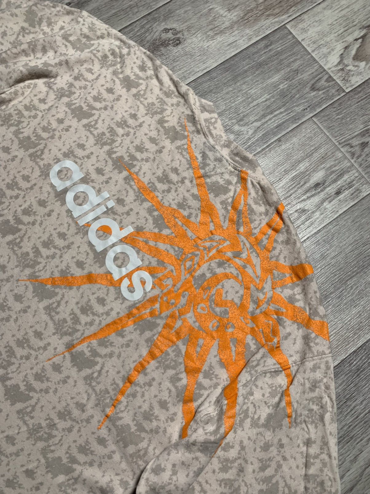 Adidas × Vintage Vintage Adidas 90’s Spider Logo Monogram Loose Fit T-Shirt Size US M / EU 48-50 / 2 - 3 Thumbnail