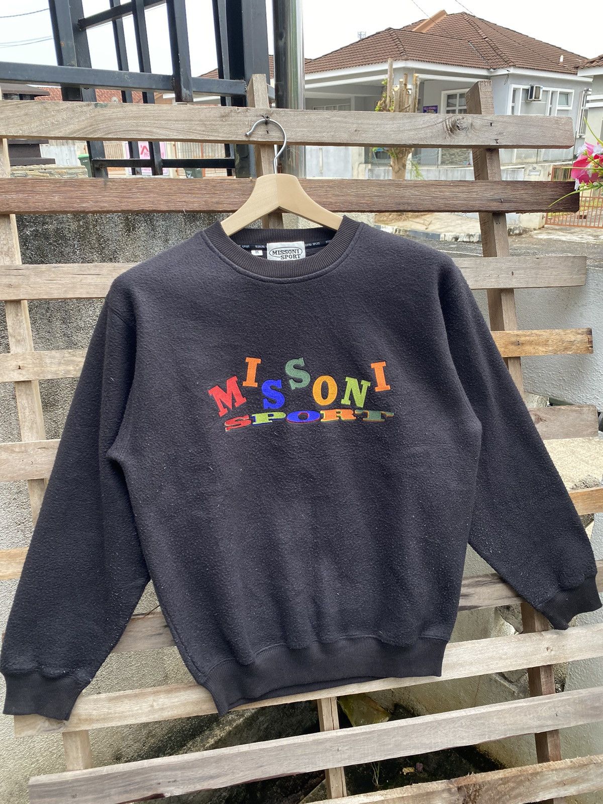 Missoni × Vintage Vintage Missoni Sport Embroidered Logo Sweatshirt Size US M / EU 48-50 / 2 - 2 Thumbnail