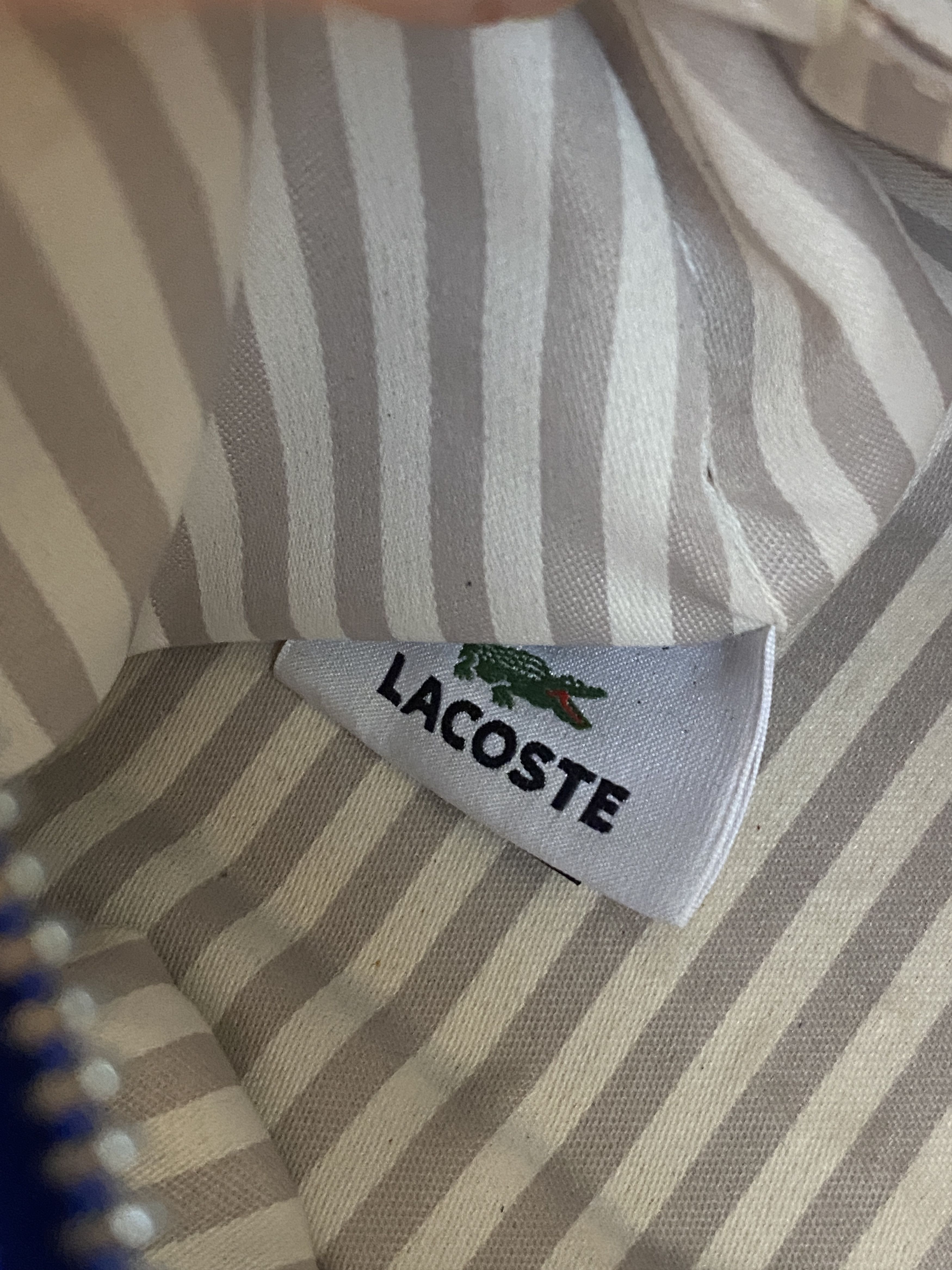 Lacoste Rare Lacoste Barrel Bag – Navy & White PVC Size ONE SIZE - 18 Thumbnail