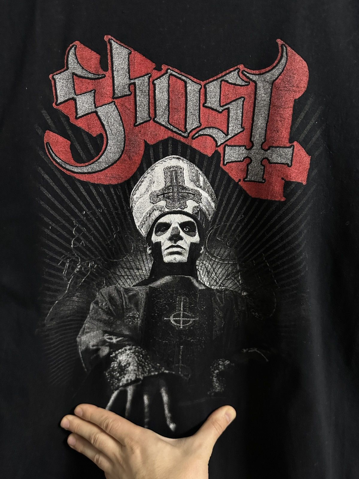 GHOSTEMANE Rare T-Shirt Ghost Big Logo Christ Demon Japan Style. Size US XXL / EU 58 / 5 - 2 Thumbnail