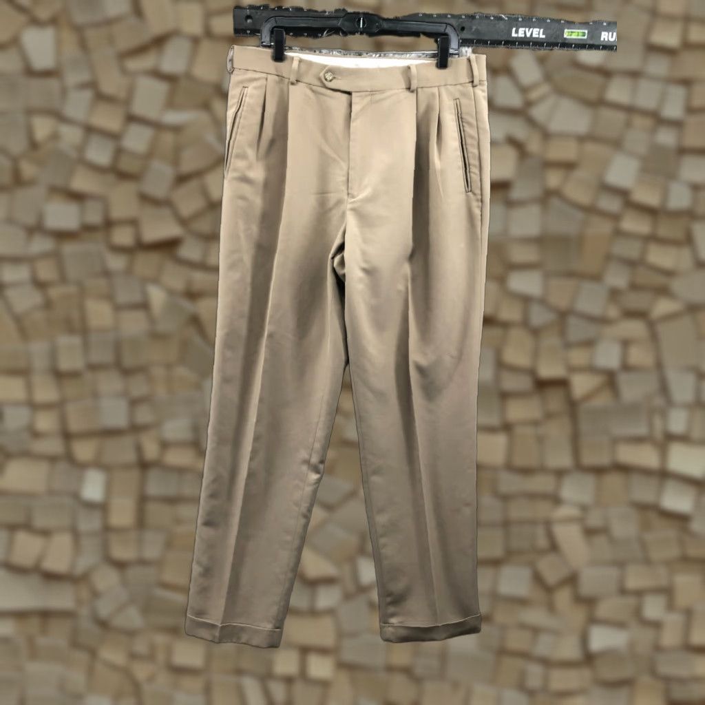 Dockers Dockers Casual Khaki Pants Mens Size 36x34 Beige Stretch Relaxed Hook Ey 5-Pocket Flat Front City Style Size US 36 / EU 52 - 1 Thumbnail