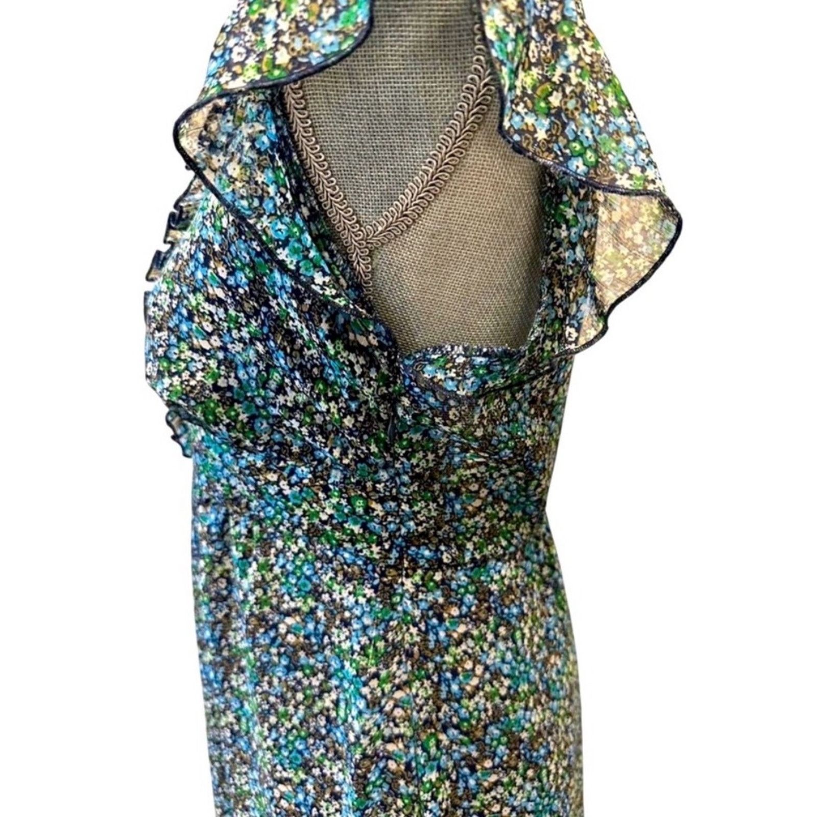 Route 66 Vintage 90s ditzy floral dress women small 7/8 grunge chic Size S / US 4 / IT 40 - 9 Thumbnail