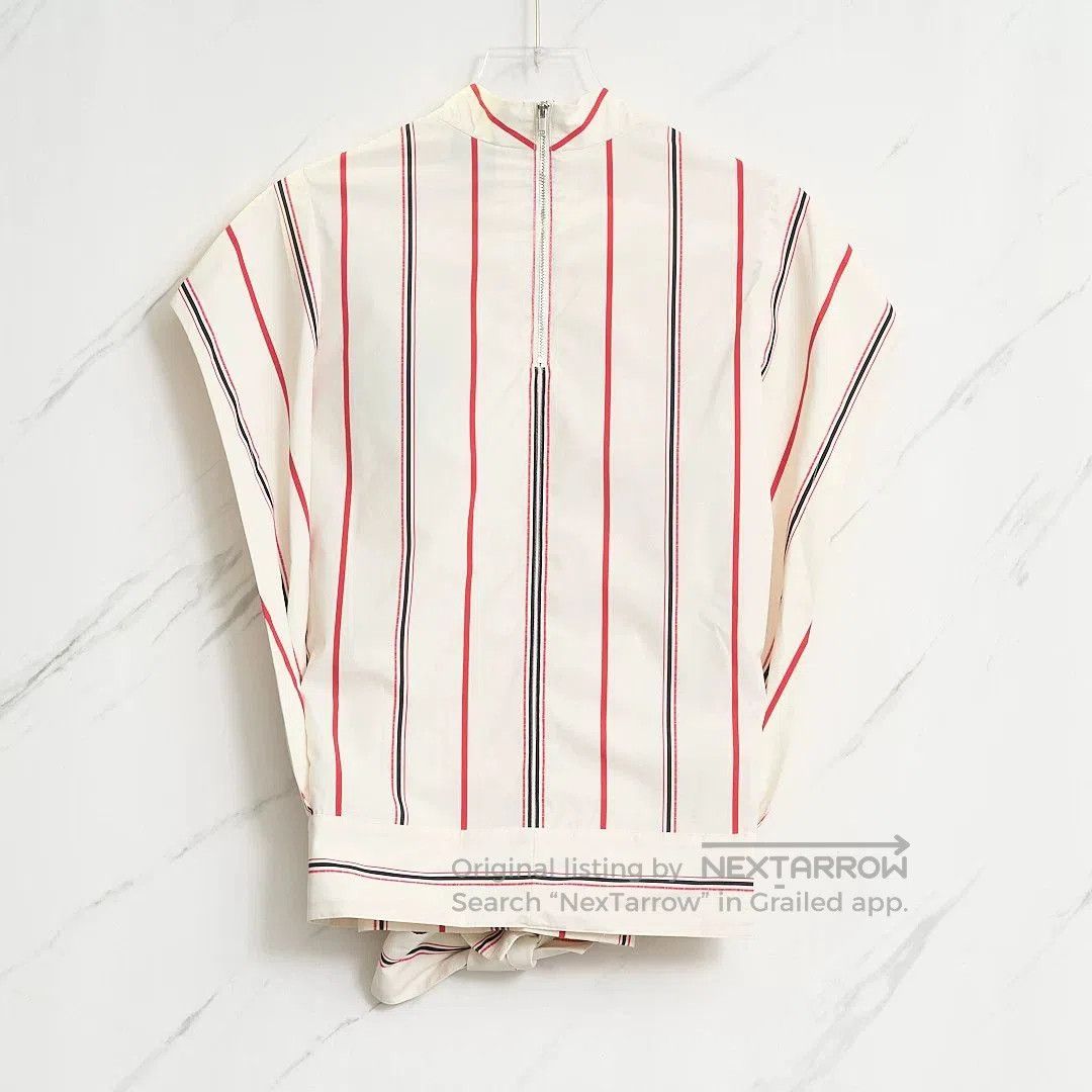 3.1 Phillip Lim 3.1 Phillip Lim Women's Striped Pleated Shirt. Size M / US 6-8 / IT 42-44 - 3 Thumbnail