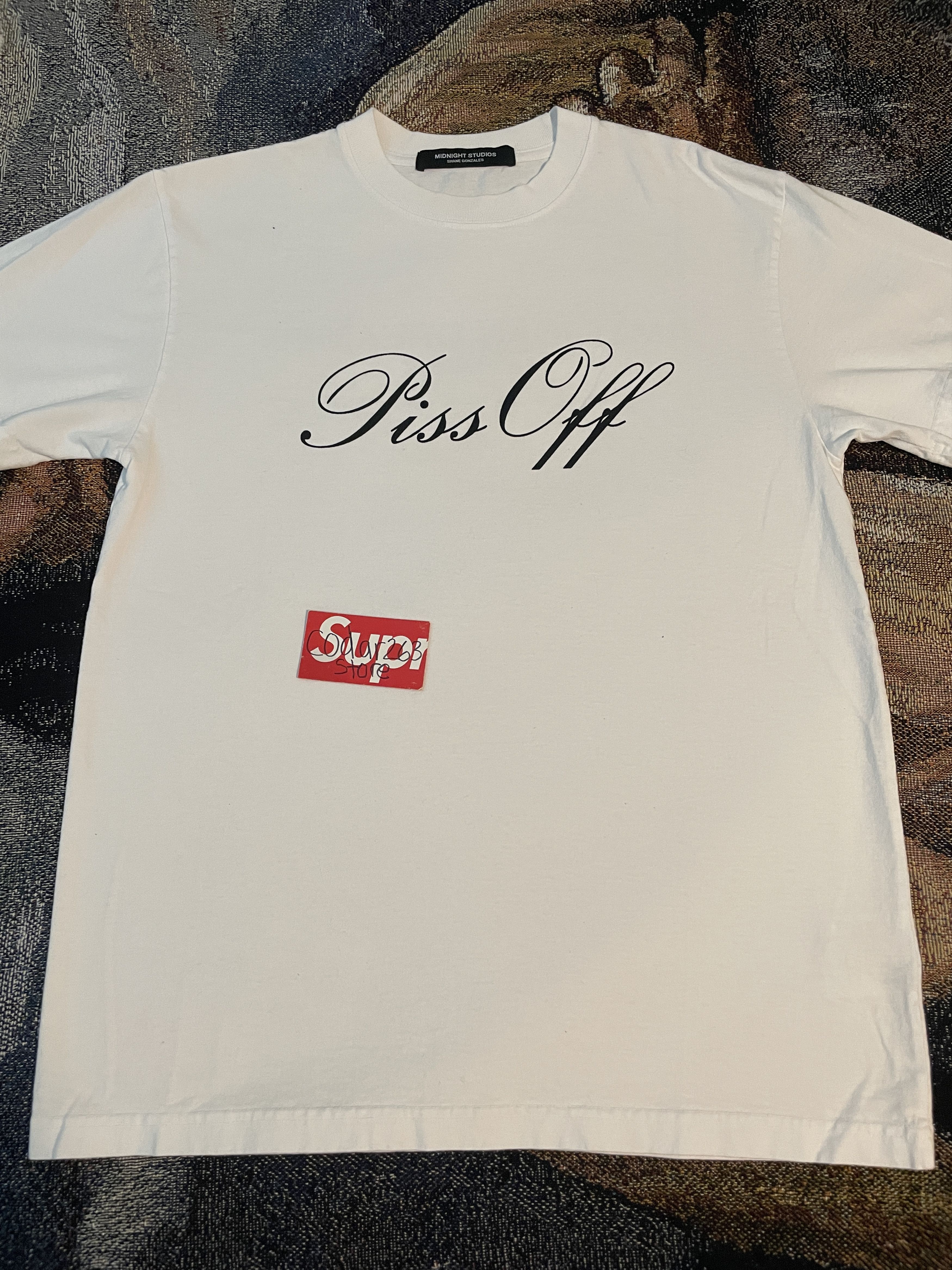 Midnight Studios Piss Off Tee - Midnight Studios AWGE Shirt White Small Size US S / EU 44-46 / 1 - 2 Thumbnail