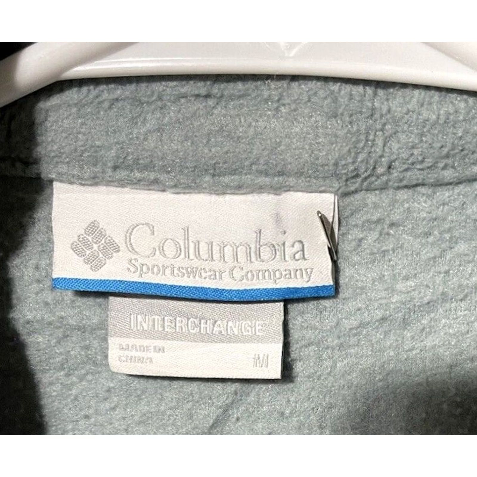 Vintage Columbia Fleece Jacket Woman's Medium Sage Green Full Zip Cozycore Cabincore Size M / US 6-8 / IT 42-44 - 4 Thumbnail