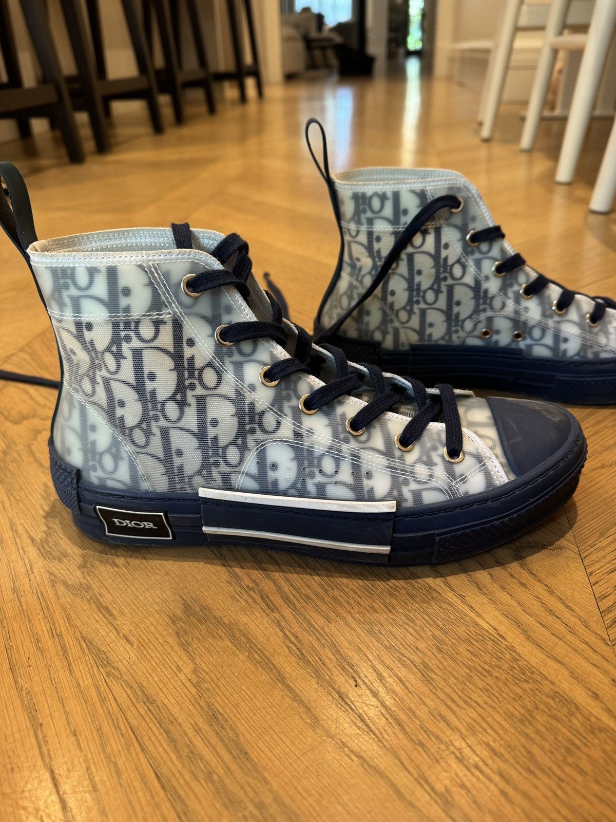 Dior Dior B23 High-Top Oblique Sneakers Size US 9 / IT 39 - 1 Thumbnail