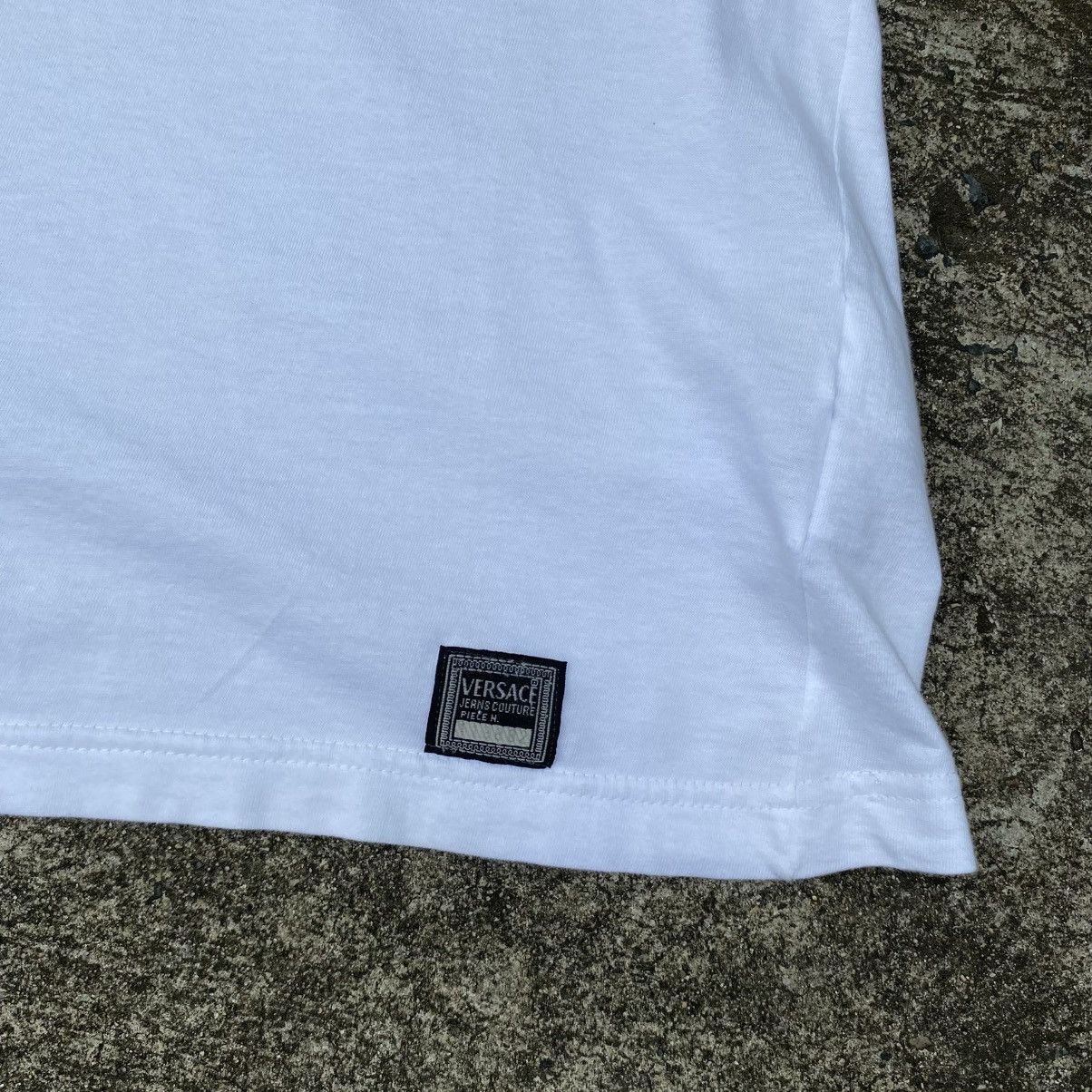 Versace VERSACE White Logo Print Crewneck Tee Size US M / EU 48-50 / 2 - 5 Thumbnail