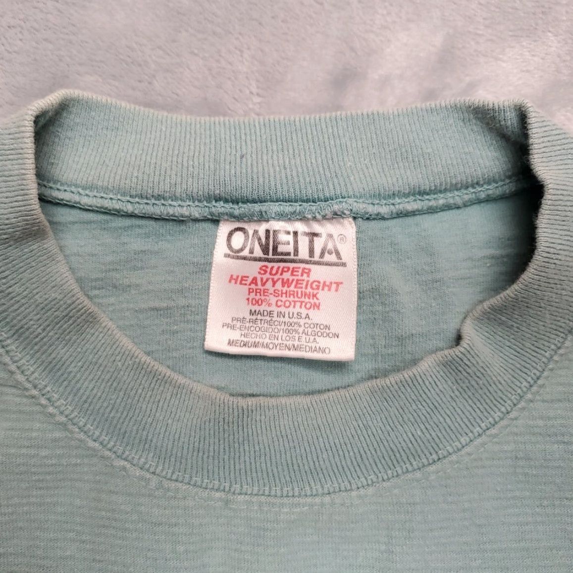 Vintage VINTAGE Fort Benton Montana Shirt Men M Green 90s Y2K 150th Single Stitch Crew Neck Cotton Graphic Print Solid Short Sleeve Size US M / EU 48-50 / 2 - 4 Thumbnail