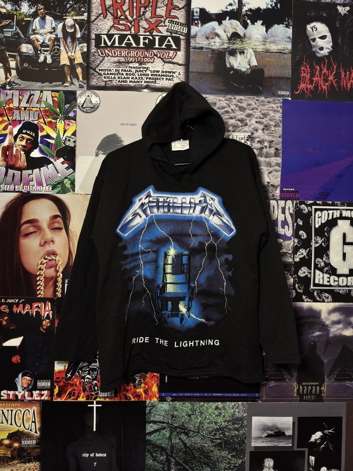 Metallica Vintage Metallica 90s Ride The Lightning Hoodie Size US M / EU 48-50 / 2 - 1 Thumbnail