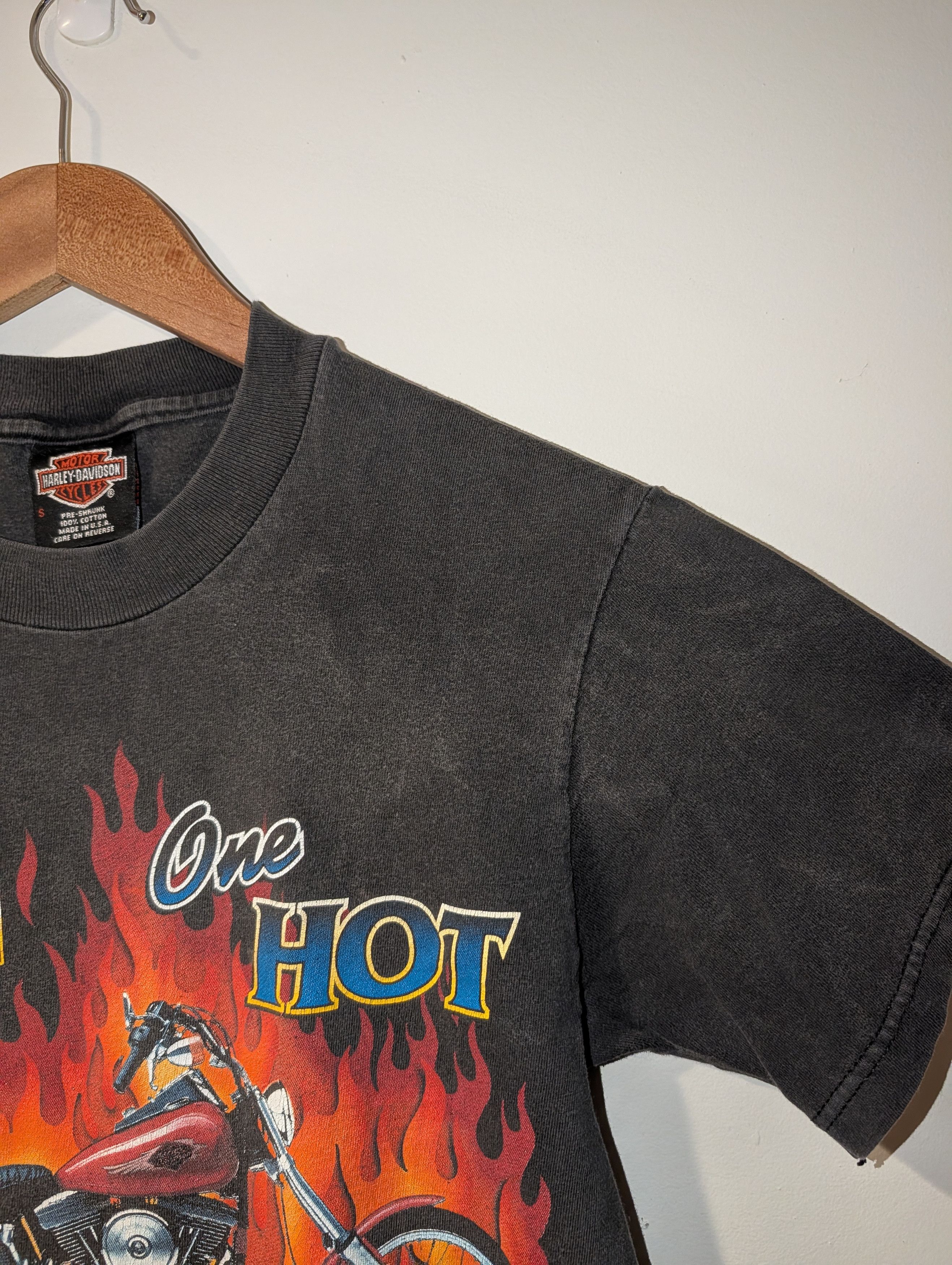 Harley Davidson 1998 Vintage Harley Davidson T Shirt Hot Piece Steel Faded Size US S / EU 44-46 / 1 - 7 Thumbnail
