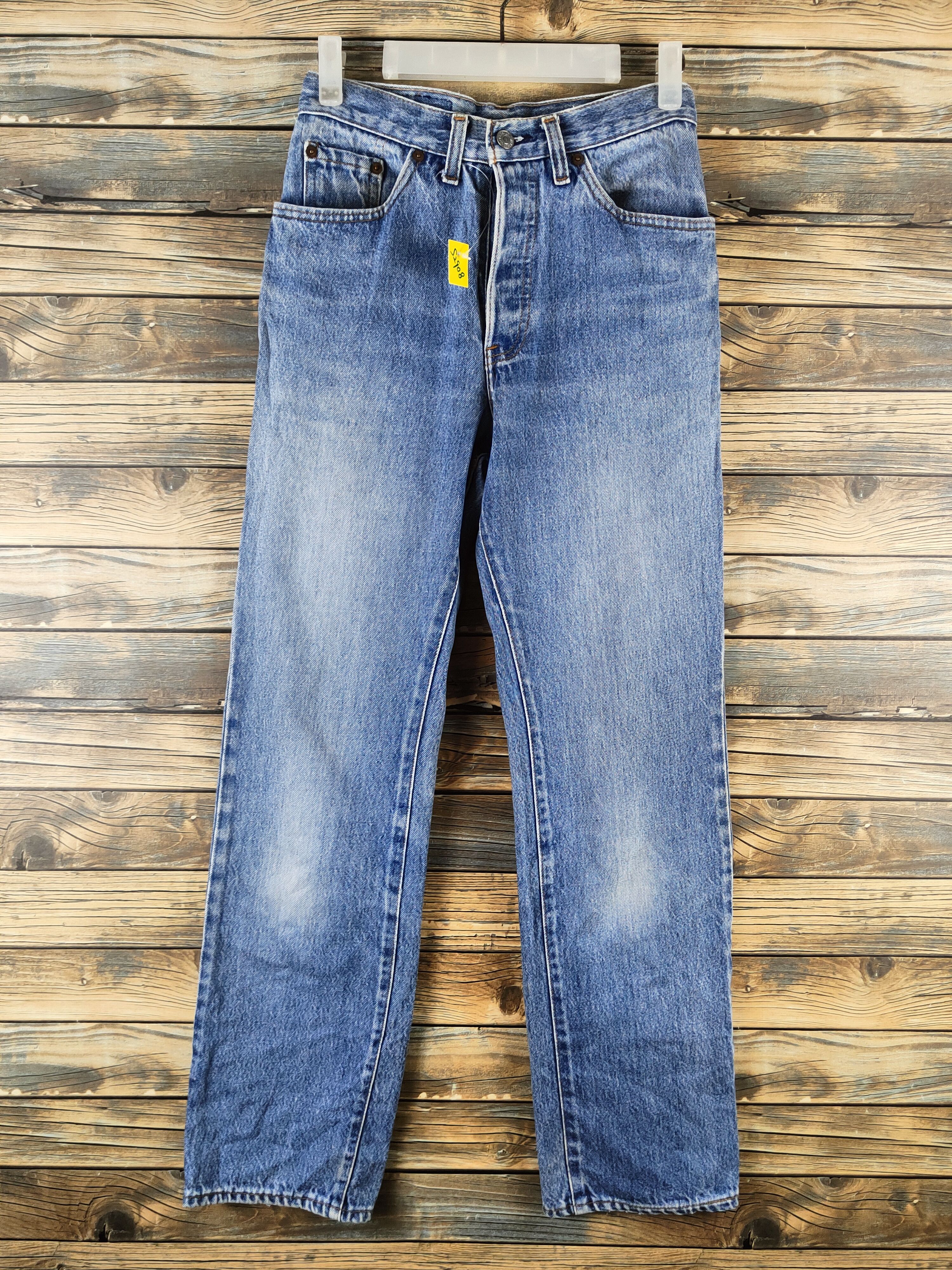 Levi's D 80' vintage levi's Blue Distressed Ripped Jeans #S2908 Size US 26 / EU 42 - 1 Thumbnail