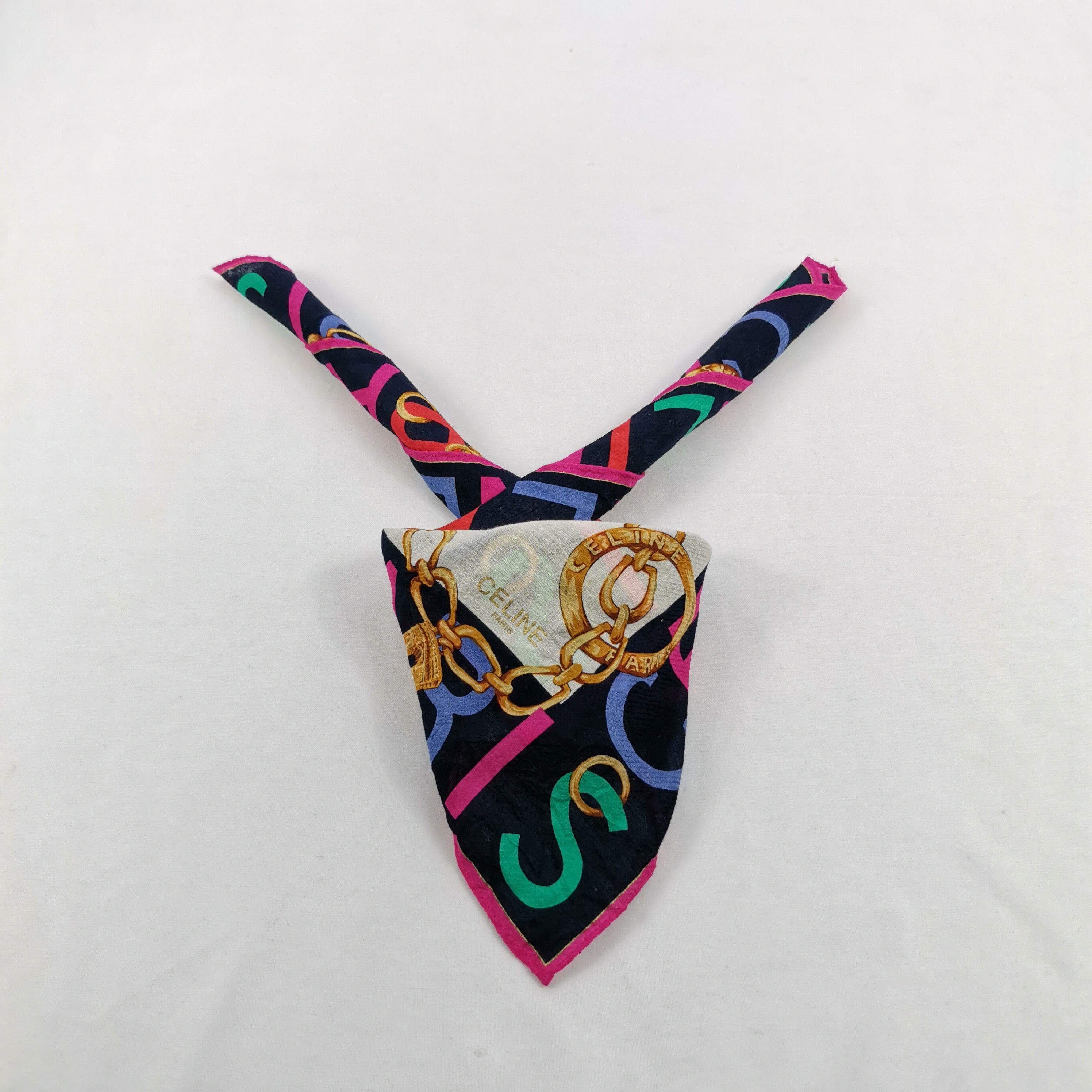 Celine Vintage Celine Handkerchief Bandana Pocket Square Size ONE SIZE - 4 Thumbnail