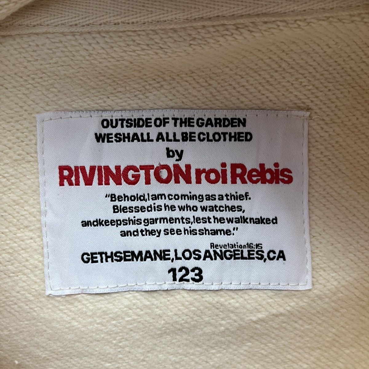 Fear of God × RRR-123 Fear of God - RRR-123 Revival Ivory Hoodie Size US S / EU 44-46 / 1 - 6 Thumbnail