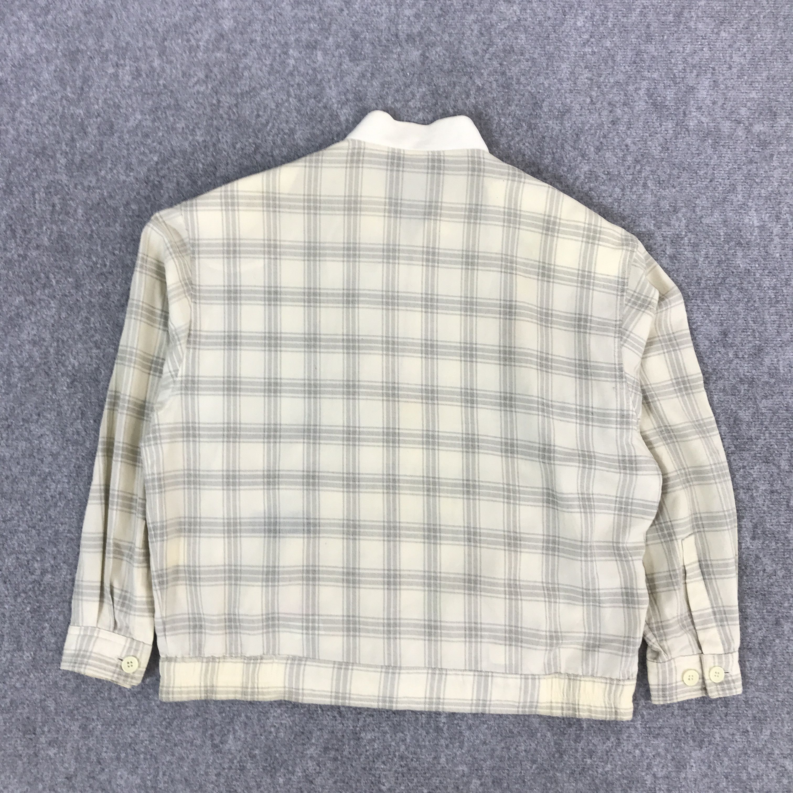 Vintage × Yves Saint Laurent VINTAGE YVESSAINTLAUREN FLANNEL ZIPPER JACKET Size US L / EU 52-54 / 3 - 2 Thumbnail