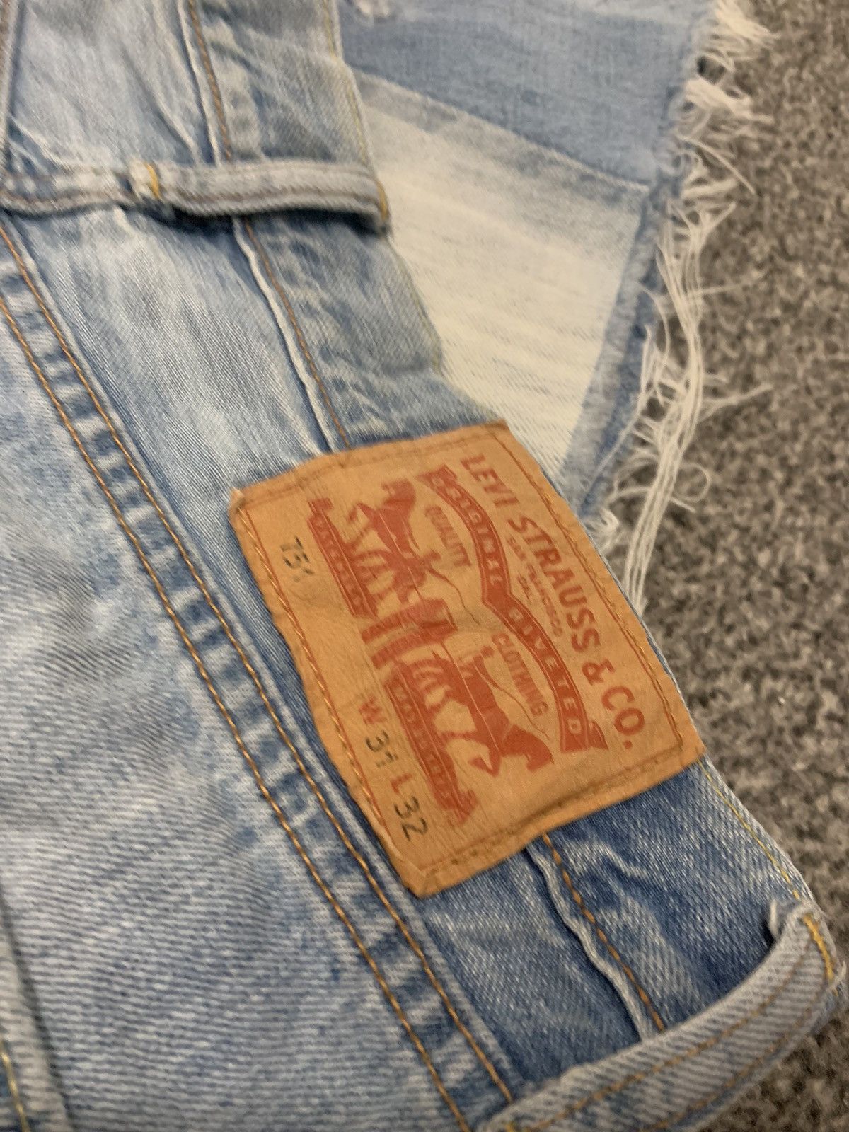 Levi's Vintage Clothing Y2K Wide Leg Levis Jorts Japanese Style Size US 31 - 10 Thumbnail