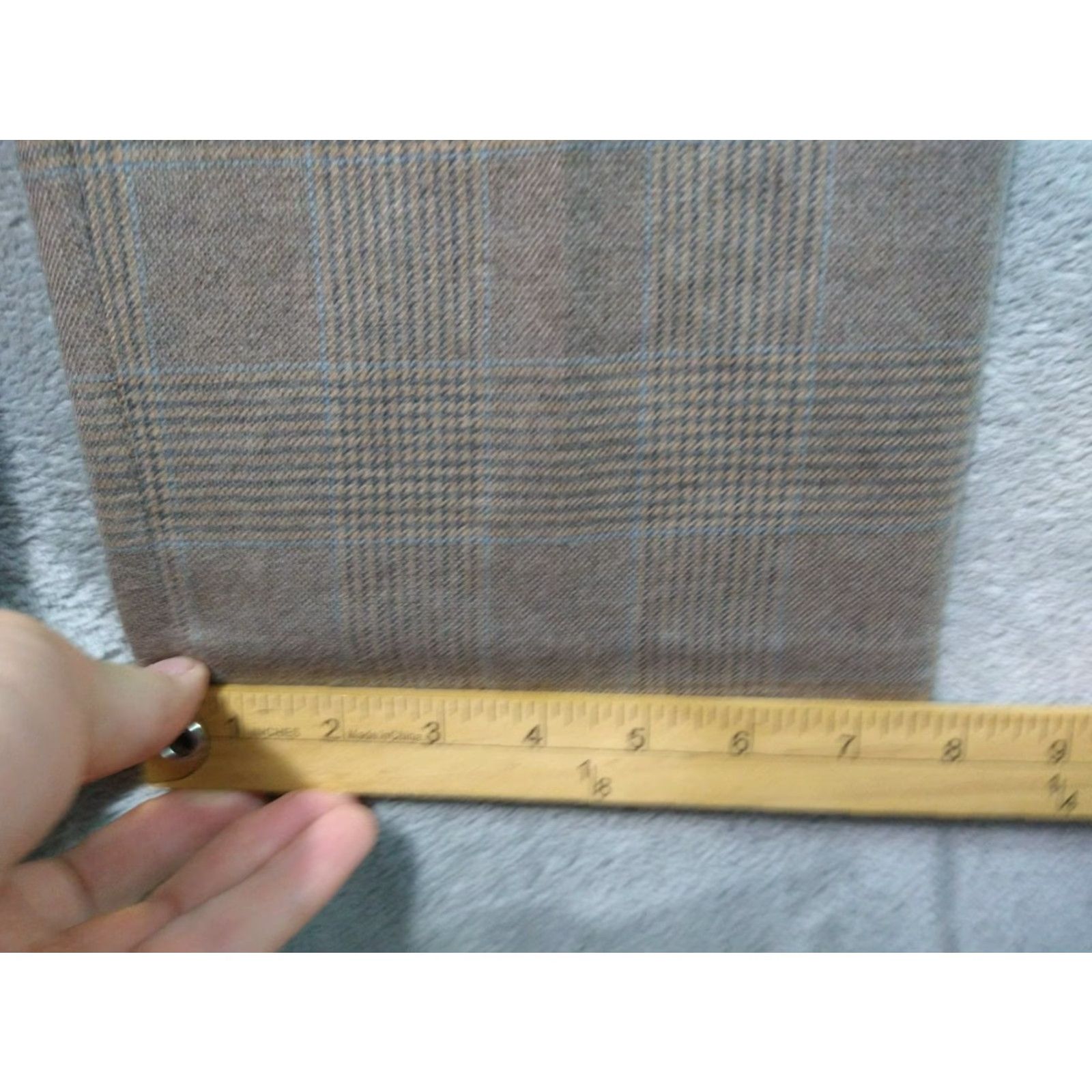 Pendleton VINTAGE Pendleton Dress Pants Women 10P Beige Plaid Wool Trousers Size 32" / US 10 / IT 46 - 6 Thumbnail
