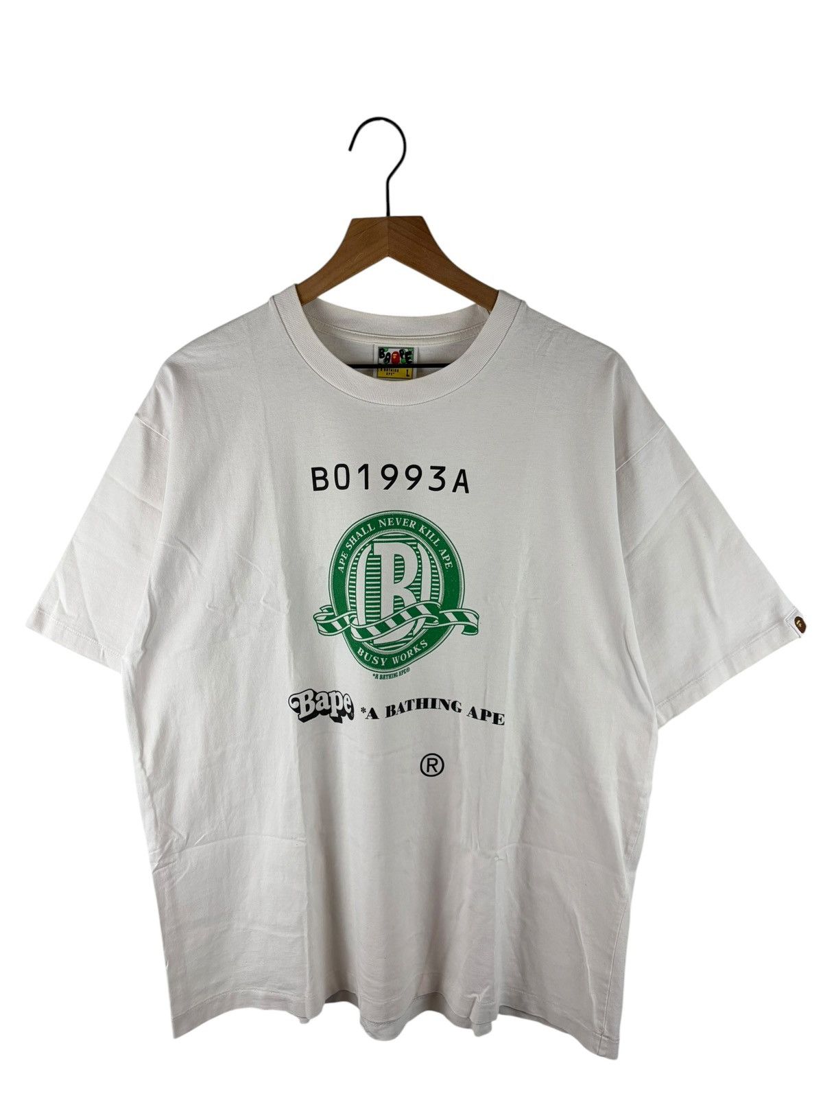 Bape Bape Logo Print Tee Size US L / EU 52-54 / 3 - 1 Thumbnail