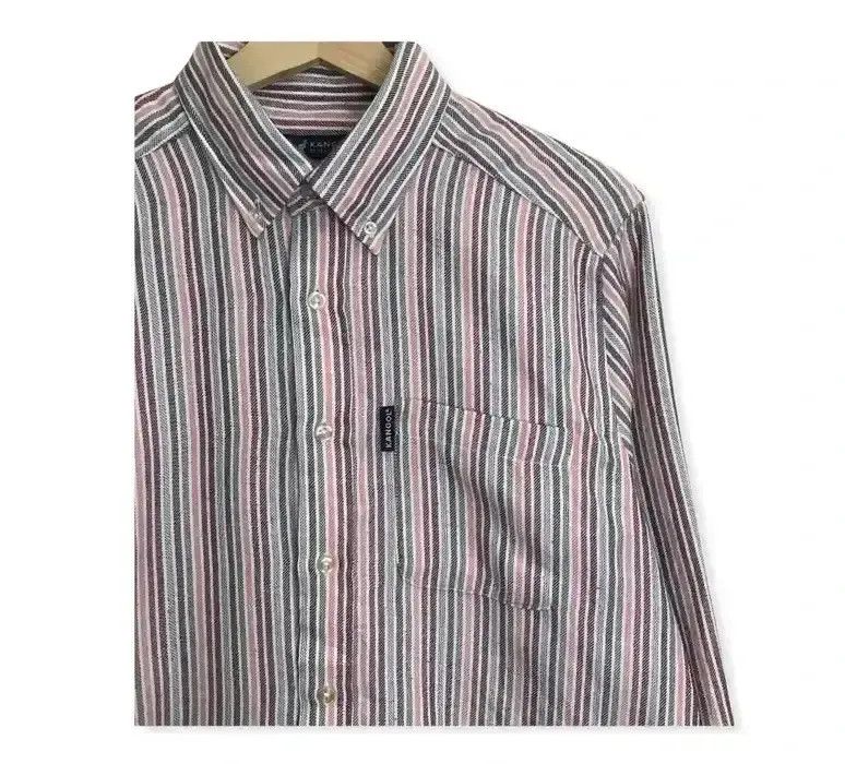 Kangol Kangol Stripe Design Flannel Shirt Button Up Size US L / EU 52-54 / 3 - 3 Thumbnail