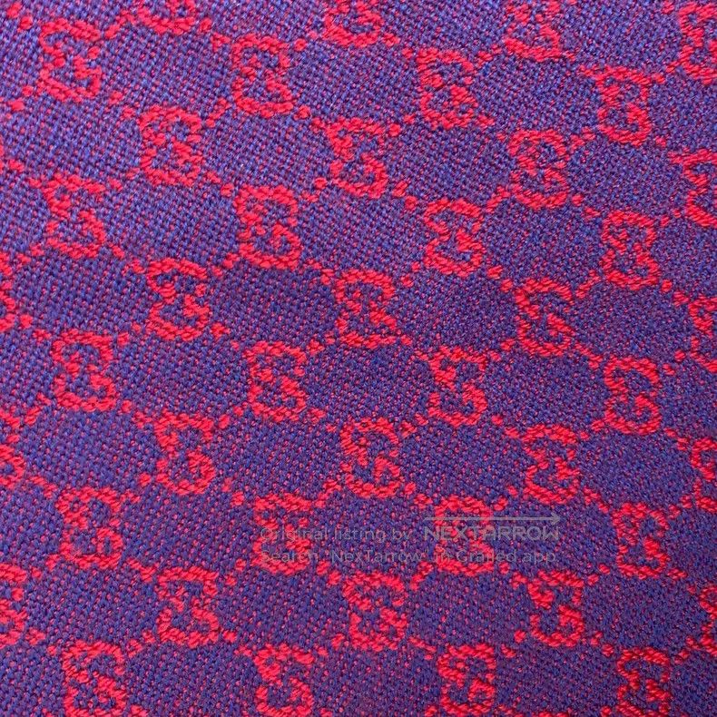 Gucci Gucci Blue and red old flower full printed wool scarf Size ONE SIZE - 2 Thumbnail