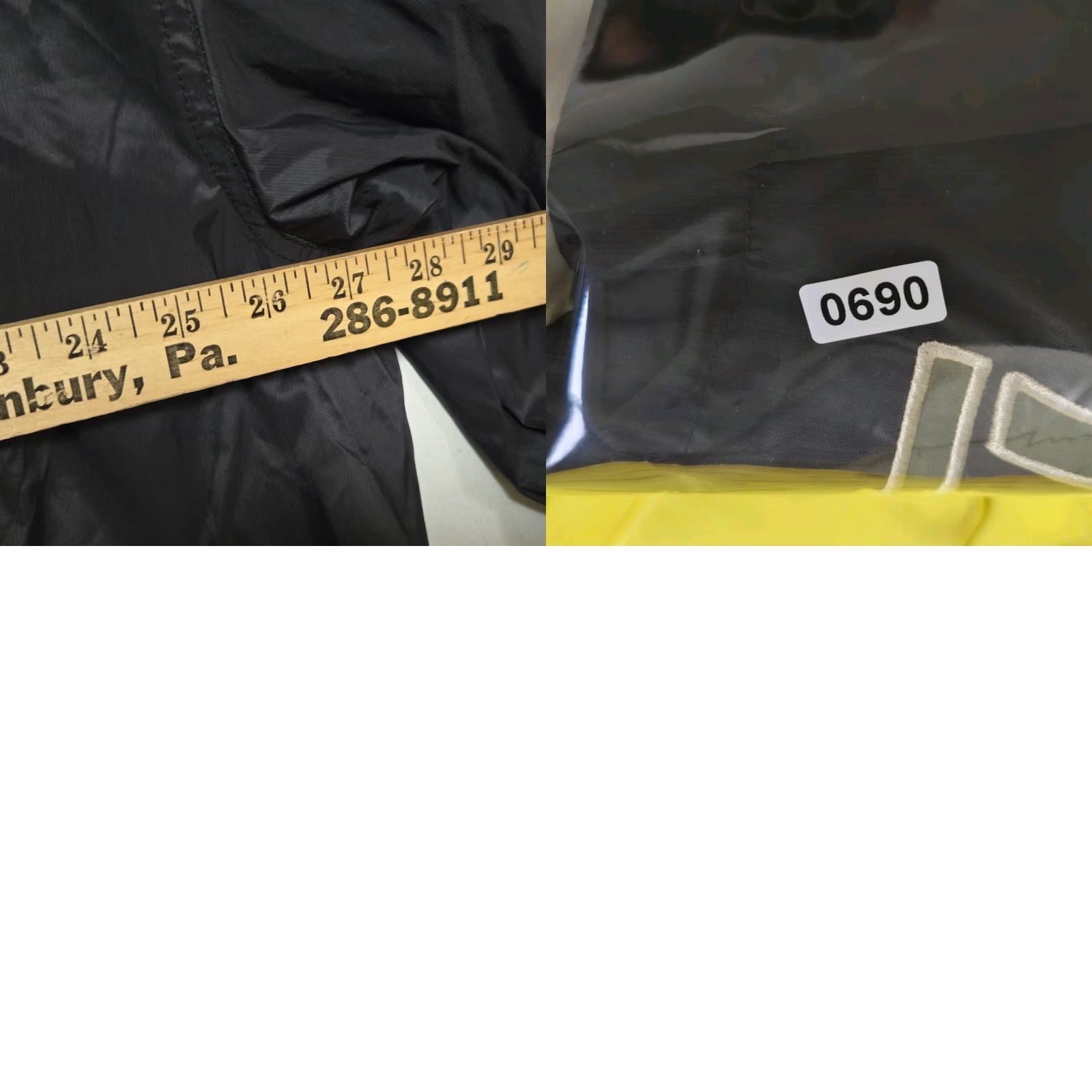 Nike VINTAGE Nike Windbreaker Jacket Swoosh Logo Back Hit Spellout Men XL Black Size US XL / EU 56 / 4 - 9 Thumbnail