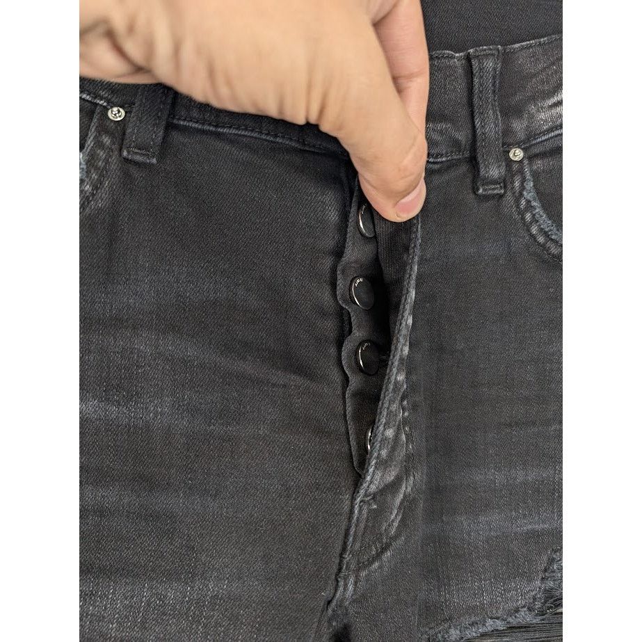 Amiri o1rshd1 Leather Camo MX1 Jean in Aged Black Size US 30 / EU 46 - 11 Thumbnail