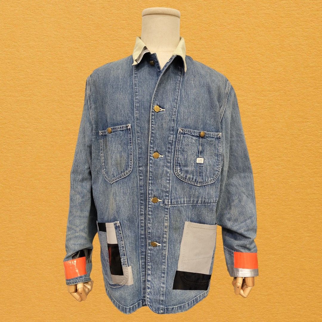 N. Hoolywood Denim Jacket with Neon Colored Details | Grailed
