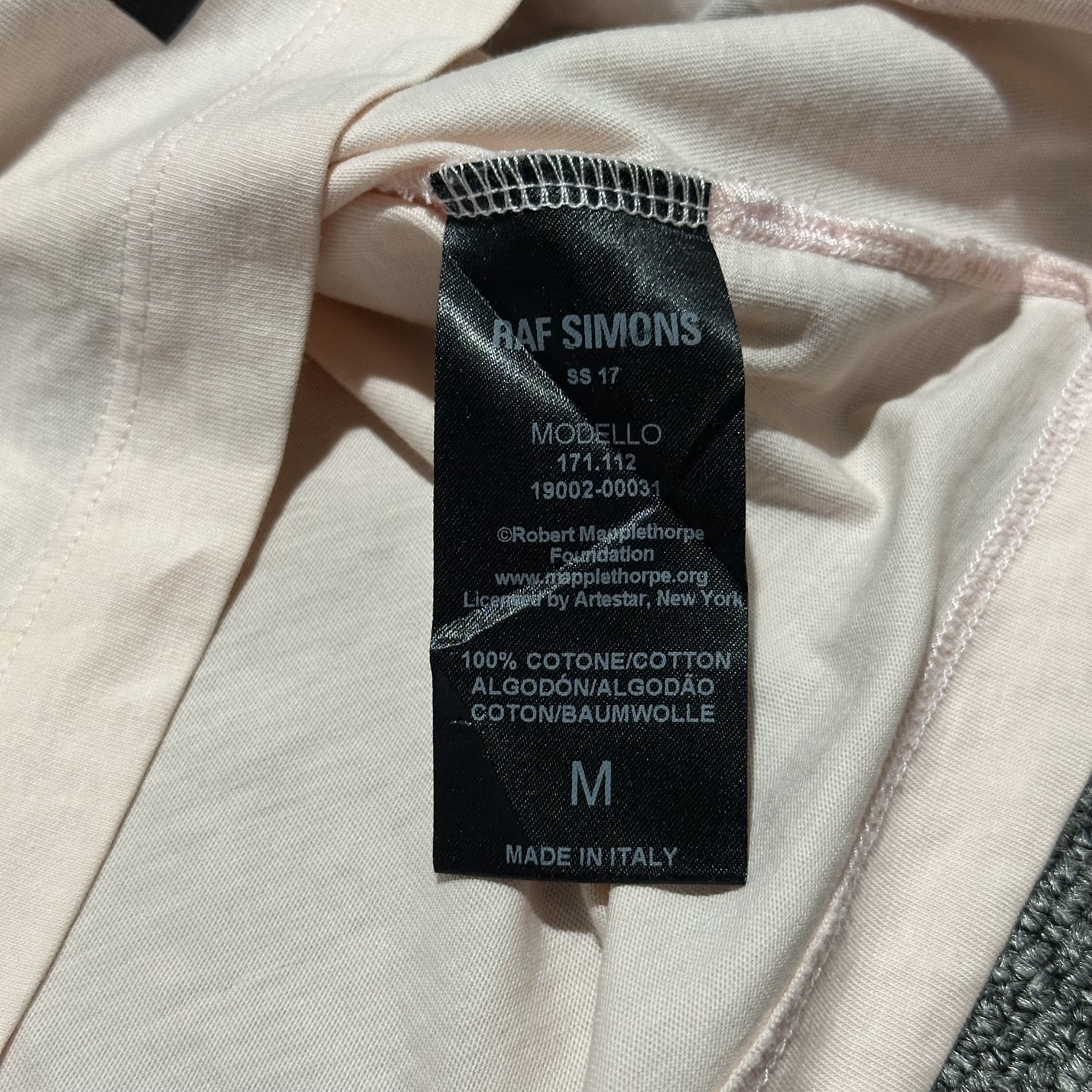 Raf Simons Raf Simons SS17 Robert Mapplethorpe Tee Size US M / EU 48-50 / 2 - 5 Thumbnail