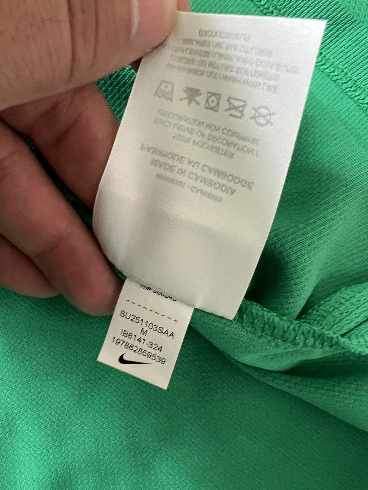Nike Nike Court Advantage Slam Green Blue Long Sleeve Polo - Size US M / EU 48-50 / 2 - 9 Thumbnail
