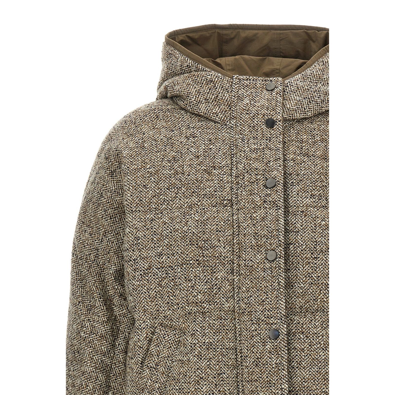Brunello Cucinelli BRUNELLO CUCINELLI $6100 Rope Silk/Wool Down Jacket New & Au Size M / US 6-8 / IT 42-44 - 4 Thumbnail
